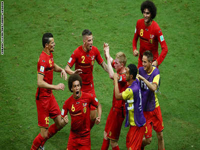 كأس العالم 2014 بلجيكا تتأهل لربع النهائي وأمريكا تودع المونديال (صور+فيديو) - نشوان نيوز